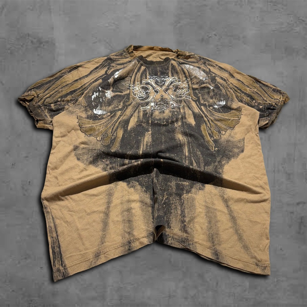 Y2K Vintage Relaxed‎ Brown Wash Xtreme Couture Grunge Streetwear 90s Tee